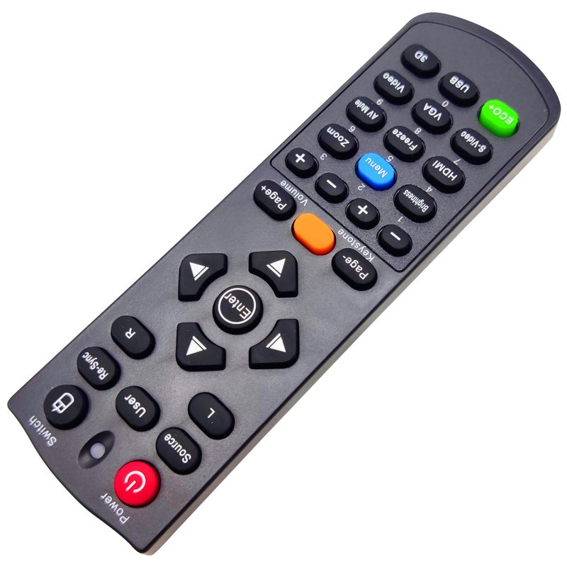 INTECHING BR-5043N Projector Remote Control for Optoma DS328 DS330 DW326e DX326 DX328 DX330 DX5100 EH501 EW420 GT760 GT760A H100 H180X S302 S303 W303 W303ST W501 X301 X302 X303 X305ST X501 - Image 3